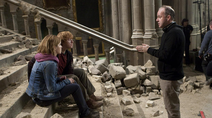 David yates dirigiendo 'Harry Potter y las reliquias de la muerte. Parte 2'