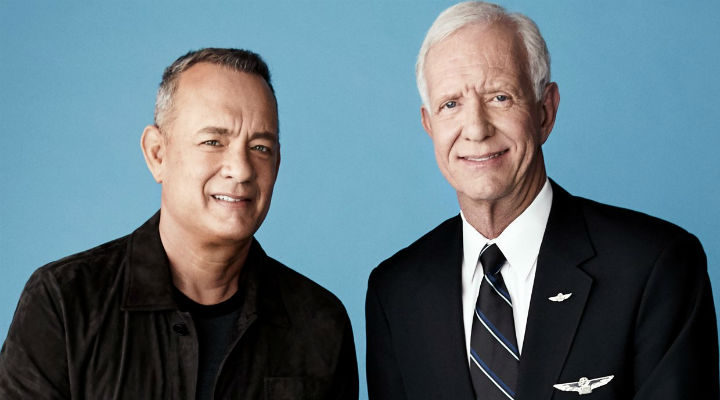 Tom Hanks y Chesley Sullenberger