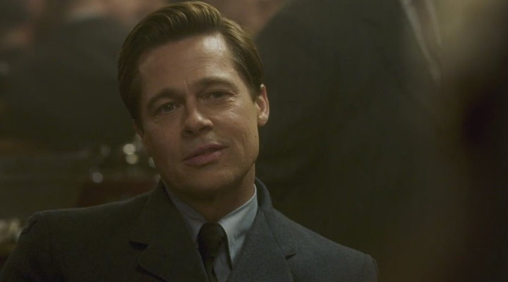 Fotograma de Brad Pitt en 'Aliados'