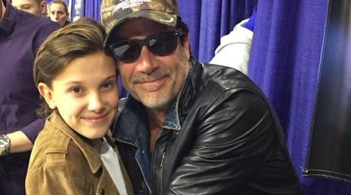  millie bobby Brown y Jeffrey Dean Morgan