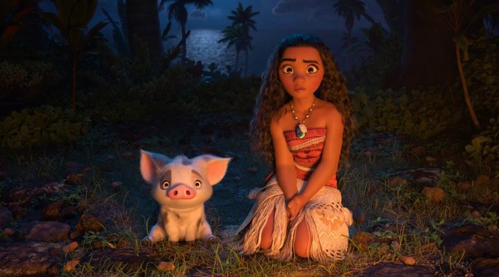  Vaiana y su cerdito, de 'Vaiana'