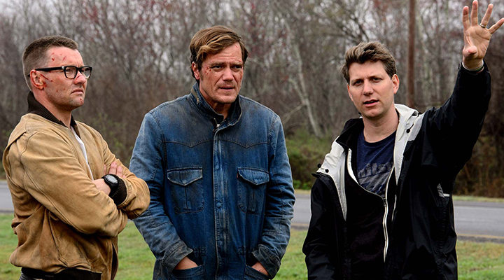 Joel Edgerton, Michael Shannon y Jeff Nichols durante el rodaje de 'Midnight Special'