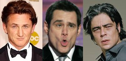 Sean Penn, Jim Carrey y Benicio Del Toro: 'Los tres chiflados'