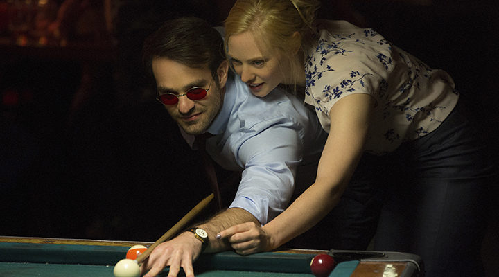 Charlie Cox y Deborah Ann Woll en 'Daredevil'