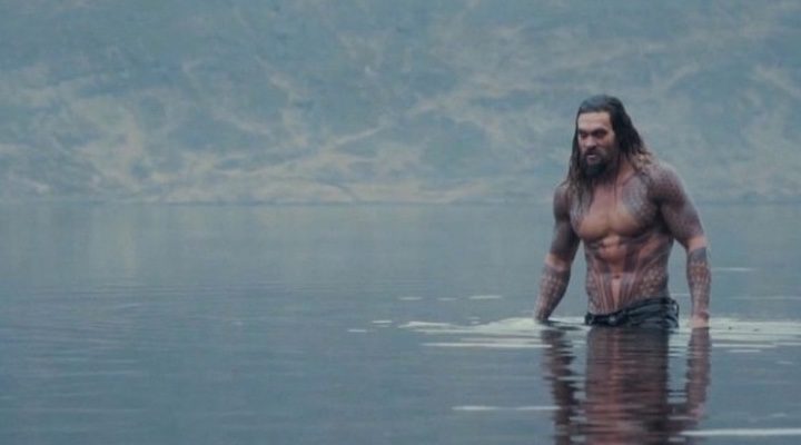  Jason Momoa como Aquaman en el set de rodaje de 'La Liga de la Justicia'