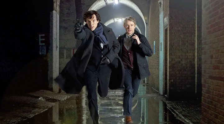 Sherlock Holmes y John Watson en 'Sherlock'