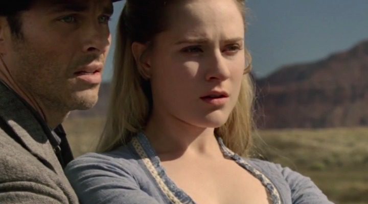  Evan Rachel Wood y James Marsden en 'Westworld'