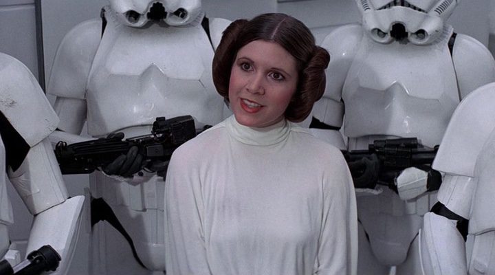 Carrie Fisher como la Princesa Leia en 'Star Wars'