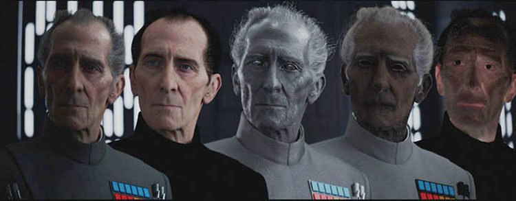  Creación de Tarkin en 'Rogue One'