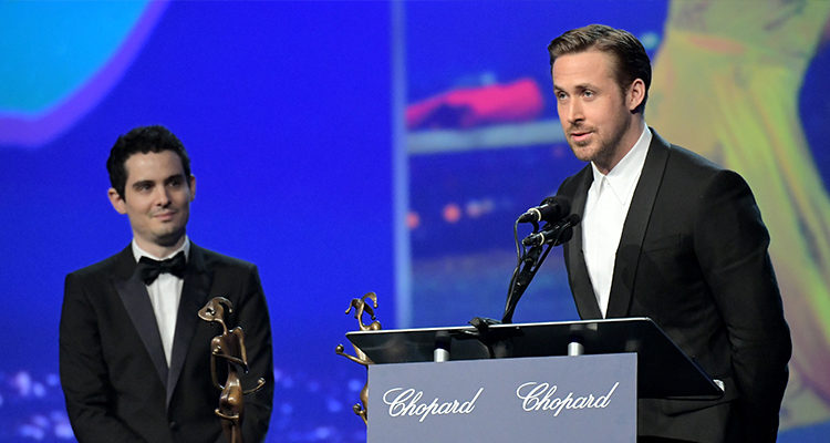  Ryan Gosling en su discurso durante el festival de Palm Springs