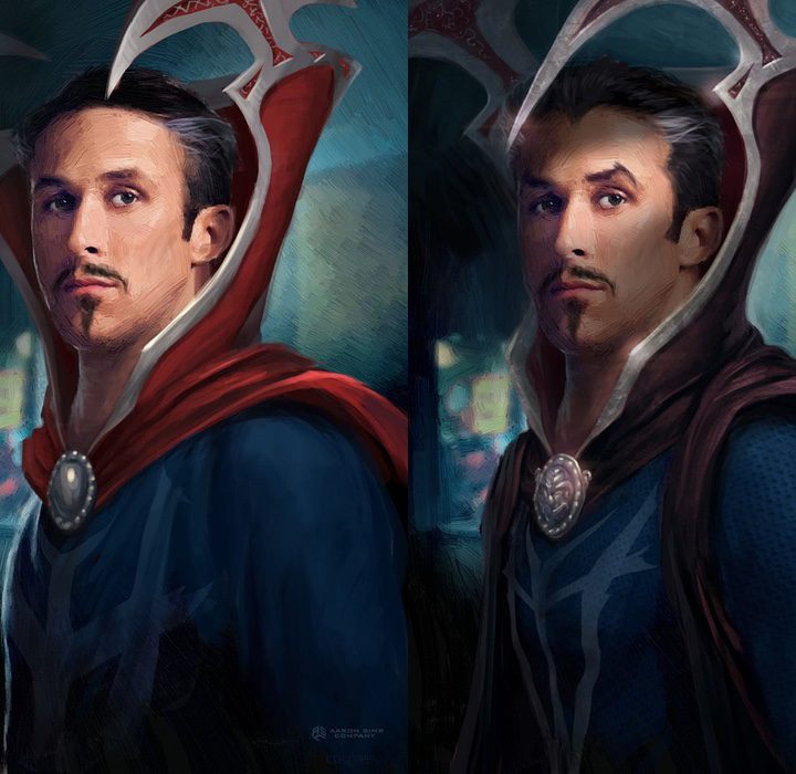  Concept art de Ryan Gosling como Doctor Strange