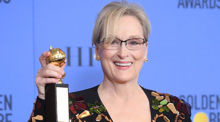 Meryl Streep en los Globos de Oro