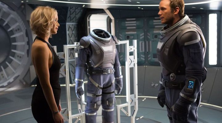 Jennifer Lawrence y Chris Pratt en 'Passengers'