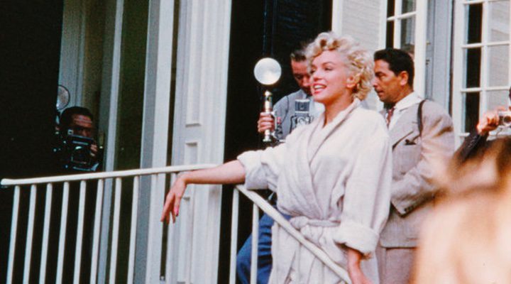  Marilyn Monroe durante el rodaje de 'La tentación vive arriba'