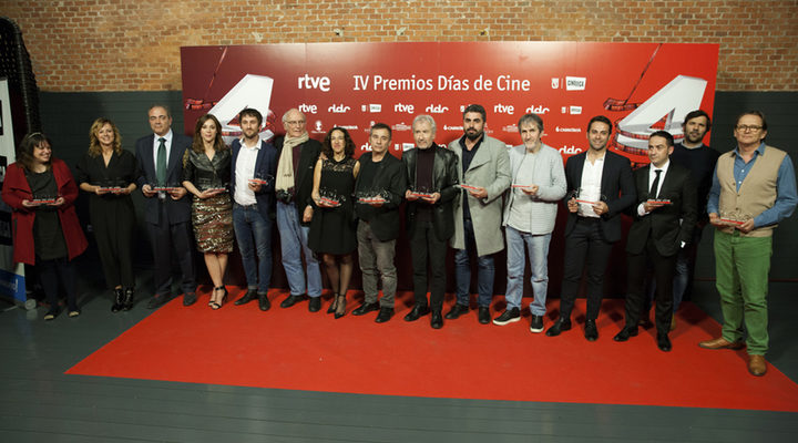 Galardonados en la entrega de premios 'Días de cine'