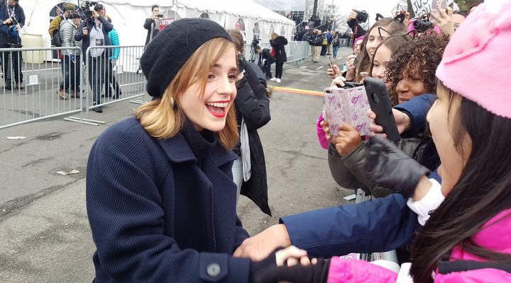  Emma Watson en la Marcha de las Mujeres