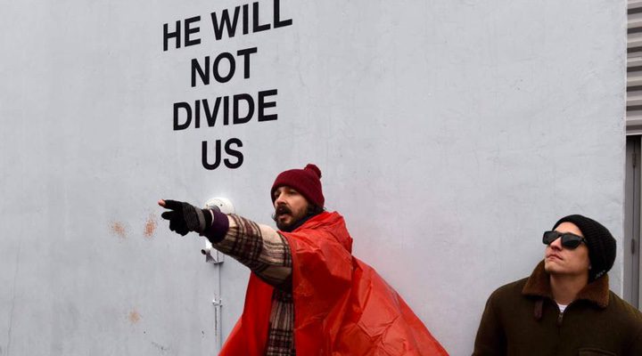 Shia LaBeouf en la protesta