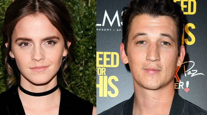 'Emma Watson y Miles Teller'