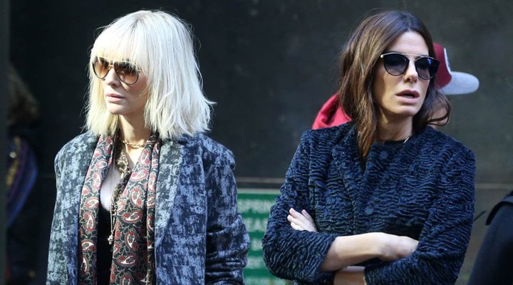 Cate Blanchett y Sandra Bullock en el rodaje de 'Ocean's Eight'