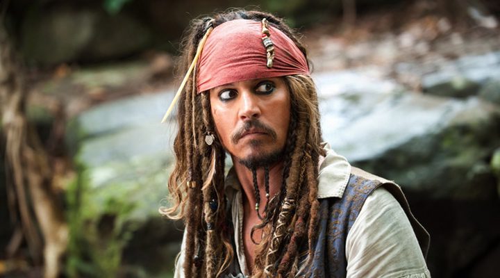 Johnny Depp en 'Piratas del Caribe'