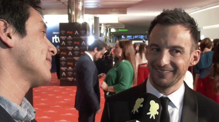  Alejandro Amenábar en la alfombra roja de los Premios Goya