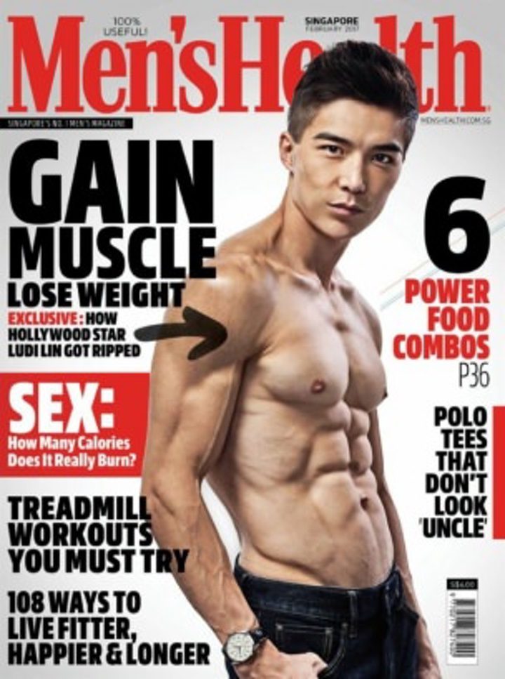  Ludi Lin luciendo cuerpazo en la portada de Men's Health