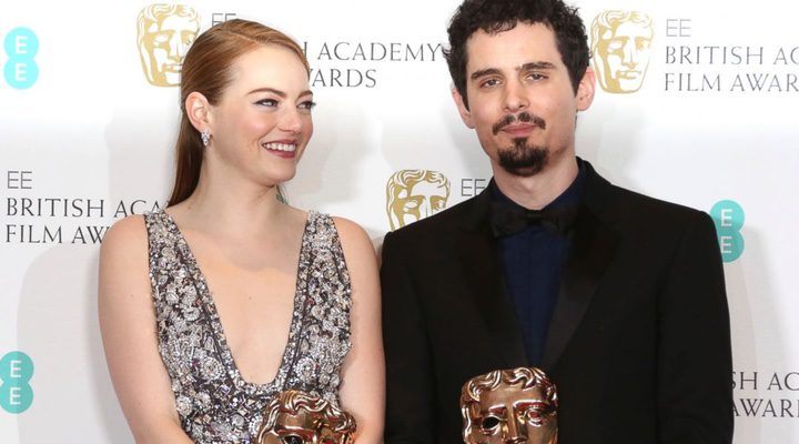 Emma Stone y Damien Chazelle