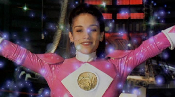  Amy Jo Johnson como Power Ranger rosa