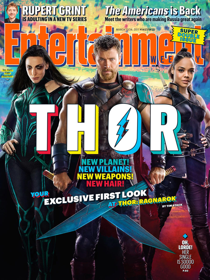 Portada de Entertainment Weekly dedicada a Thor: Ragnarok