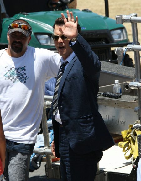 En el set de rodaje de 'The Rum Diary'