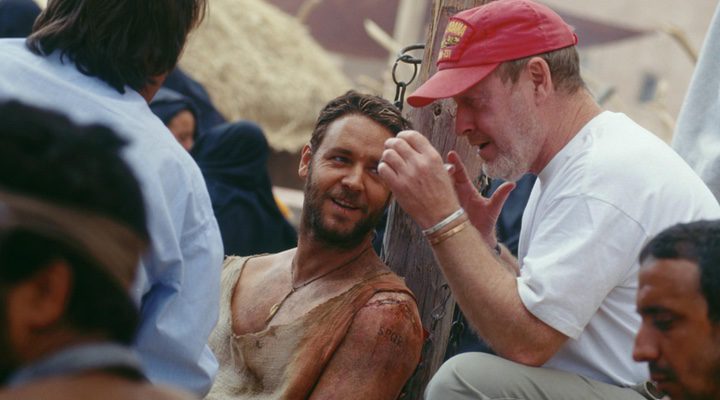 Ridley Scott y Russell Crowe