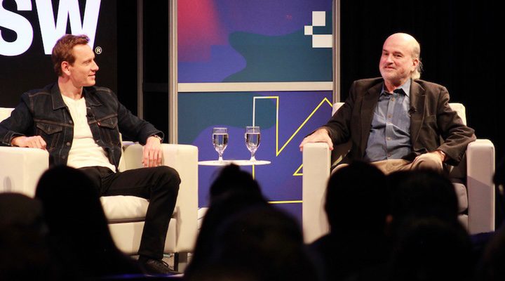 Michael Fassbender y Terrence Malick en el SXSW