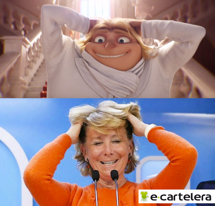 Dru y Esperanza Aguirre