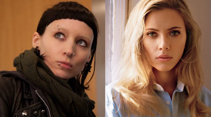 Rooney Mara en 'Millennium: los hombres que no amaban a las mujeres' y Scarlett Johansson