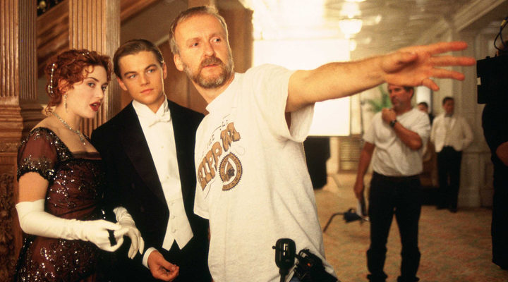 James Cameron en el set de 'Titanic'