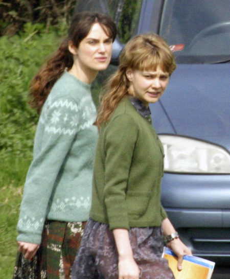 Keira Knightley en el set de 'Never let me go'