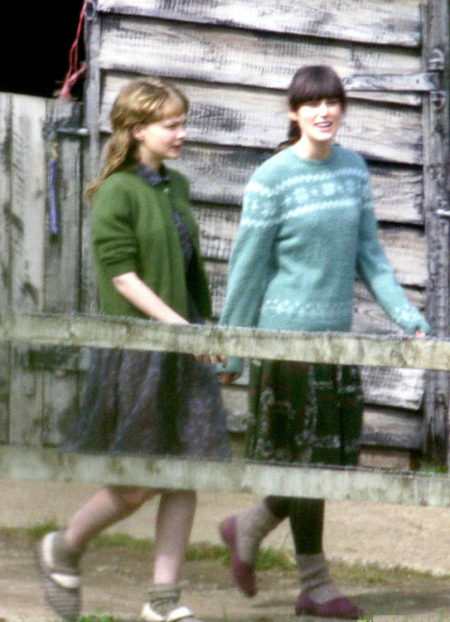 Keira Knightley en el set de 'Never let me go'