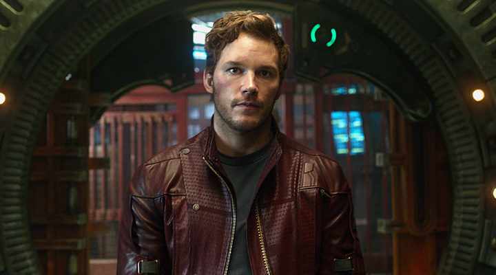 Chris Pratt interpretando a Peter Quill 