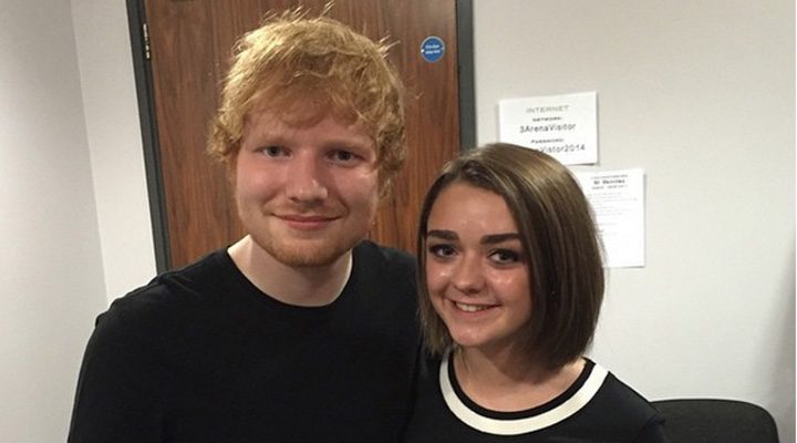 Ed Sheeran y Maisie Williams