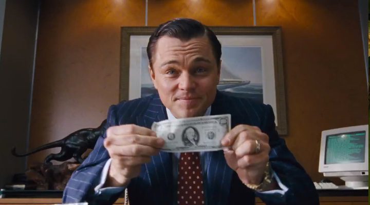 Leonardo DiCaprio en 'El lobo de Wall Street'