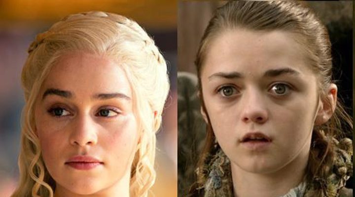  Daenerys y Arya de la serie 'Juego de Tronos'