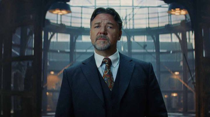  Russell Crowe durante el rodaje de 'La momia' 