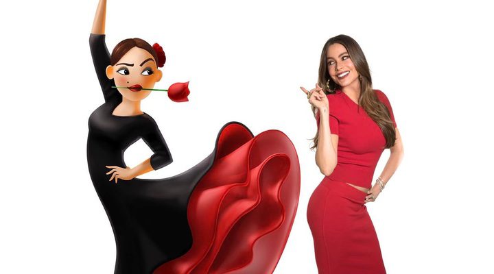  Sofía Vergara como el emoji de flamenca