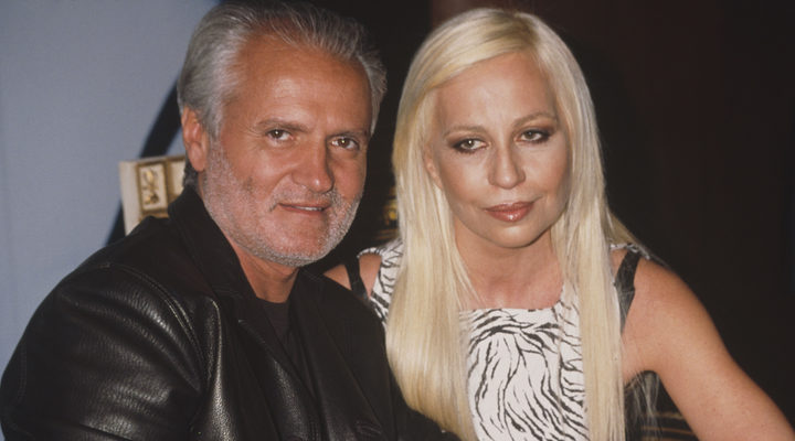 Gianni y Donatella Versace