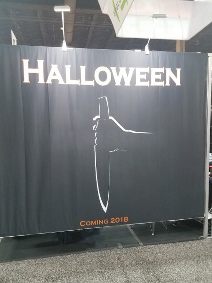 Cartel promocional de la secuela de 'Halloween'