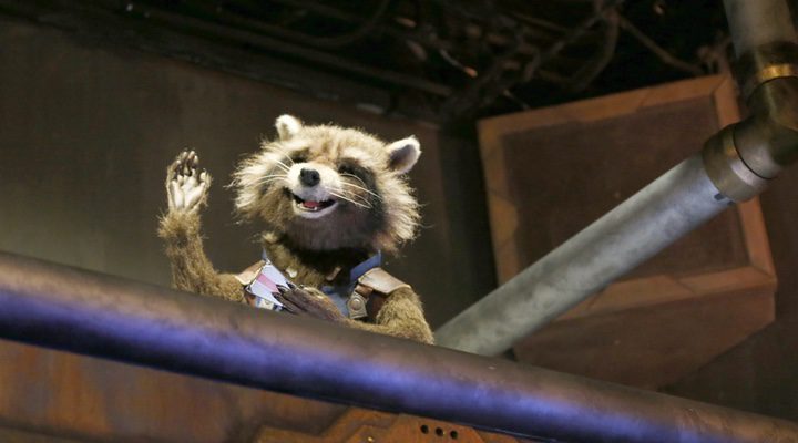  Animatronic de Rocket en la nueva atracción de Disneyland