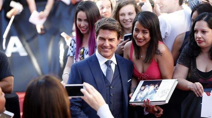  Tom Cruise en la premiere de 'La Momia'