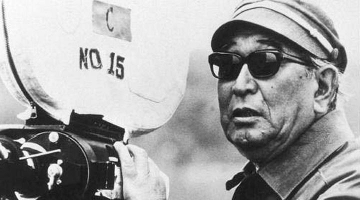 Akira Kurosawa rodando una de sus películas