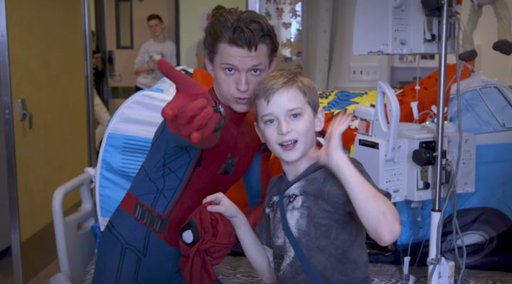  Tom Holland en hospital infantil