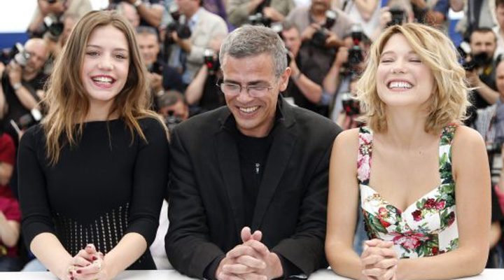  Abdellatif Kechiche, Adèle Exarchopoulos y Léa Seydoux en Cannes 2013